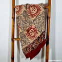 Grand foulard block print Bagru 3B, Etole, Paréo