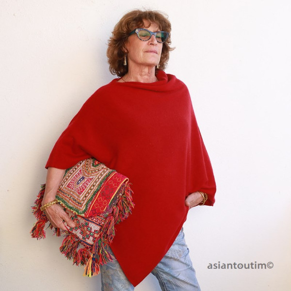Poncho Cachemire Couleur 2025