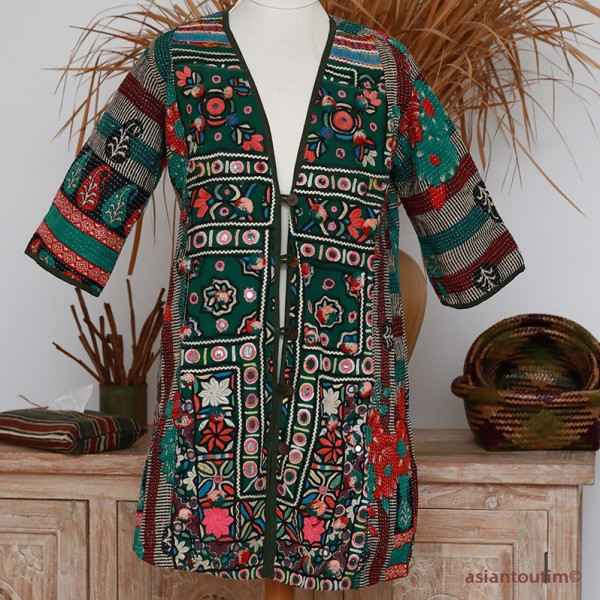Veste Kimono Boheme Indienne by Asiantoutim n°4