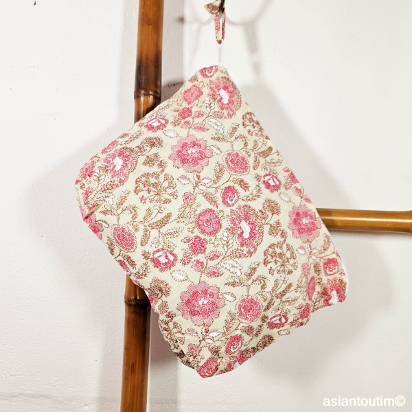 Pochette Mo Coloris Jenna en coton fleuri by Asiantoutim