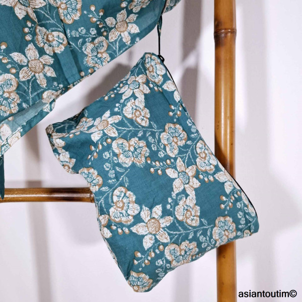 Pochette Mo Coloris Jane en coton fleuri by Asiantoutim