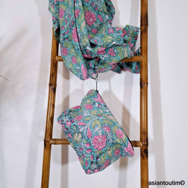 Pochette Mo Coloris Gaelle en coton fleuri by Asiantoutim