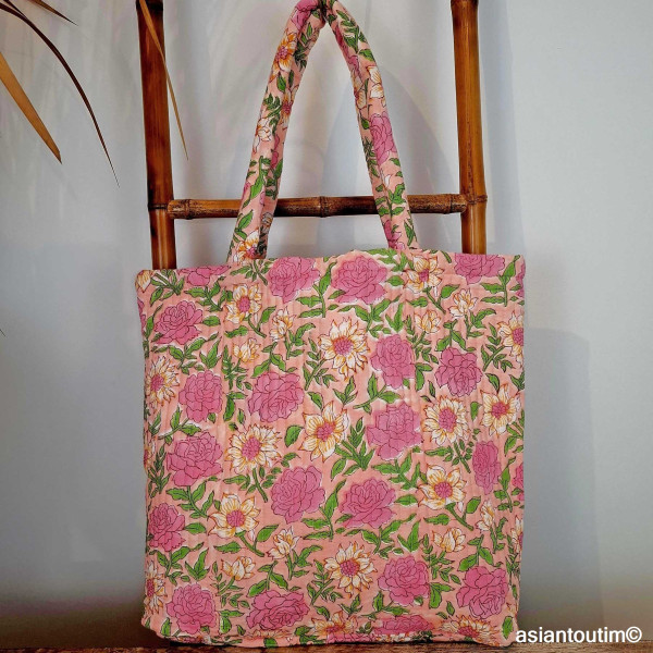 Tote Bag Matelassé Coloris Flora by Asiantoutim