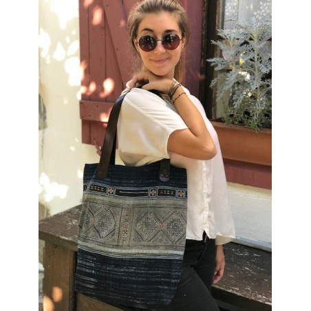 Sac ethnique Indigo Hmong