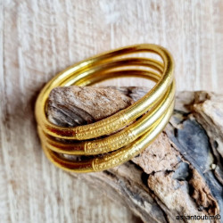 ENSEMBLE DE JONCS BOUDDHISTE DORE CLAIR COLLECTION MANTRA QUALITEE PREMIUM ENSEMBLE DE JONCS BOUDDHISTE DORE CLAIR COLLECTION MANTRA QUALITEE PREMIUM