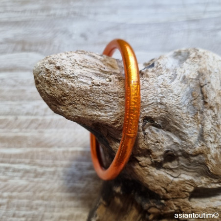 MANTRA ORANGE JONC BOUDDHISTE LARGE COLLECTION MANTRA QUALITE PREMIUM